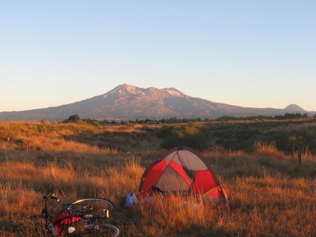 På cykel i Nya Zealand